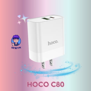 Cóc Sạc Nhanh HoCo C80 PD20W - QC3.0 Chân Dẹp Sạc Nhanh Chính Hãng