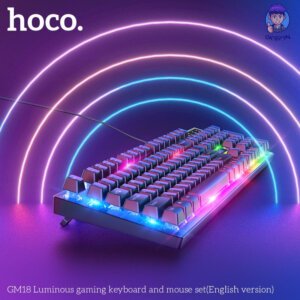 Bộ Bàn Phím Chuột Có Dây GAMING HoCo GM-18 Có Led Chính Hãng