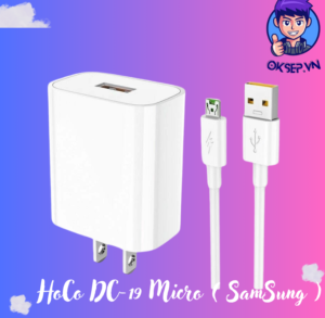 Bộ Sạc Nhanh HoCo DC-19 Micro ( SamSung ) 22.5W Chính Hãng