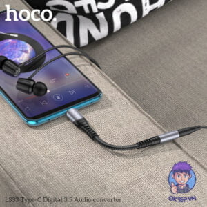 Cáp Chuyển Đổi HoCo LS-33 Type-C ra 3.5mm Chính Hãng