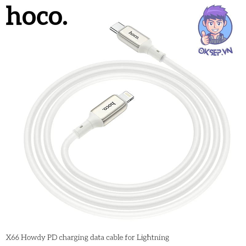 Cáp Sạc Nhanh 20W HoCo X66 Type-C to IPhone ( Lightning ) Chính Hãng