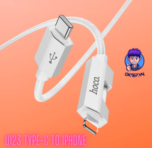 Cáp Sạc Nhanh HoCo U123 Type-C To IPhone ( Lghtning ) 27W Led Chính Hãng