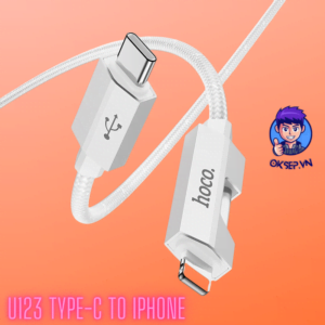 Cáp Sạc Nhanh HoCo U123 Type-C To IPhone ( Lghtning ) 27W Led Chính Hãng