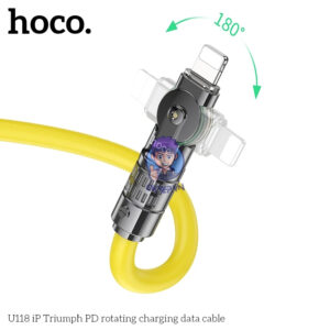 Cap Sac Nhanh Type C to IPhone Lightning HoCo U118 27W Dau Xoay 1