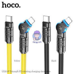 Cap Sac Nhanh Type C to IPhone Lightning HoCo U118 27W Dau Xoay 5