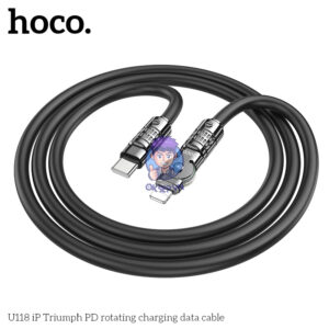 Cap Sac Nhanh Type C to IPhone Lightning HoCo U118 27W Dau Xoay 8