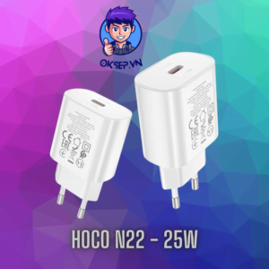 Cóc Sạc Nhanh HoCo N22 Cổng Sạc Type-C 25W Chính Hãng