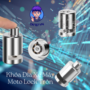 Khóa Đĩa Xe Máy MOTO LOCK Hình Tròn INOX