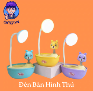 Đèn Để Bàn Bồn Tắm Hình Thú Kiêm Giá Đỡ Điện Thoại và Đựng Bút Viết