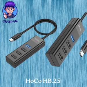 Hub Chia Hoco Hb25 Type C Ra (4 USB 3.0 + 2.0) Chính Hãng