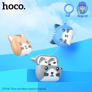 Tai Nghe Bluetooth HoCo EW 46 V5.3 Tang Kem Tui Dung Hinh Thu Sieu Hot Chinh Hang 7