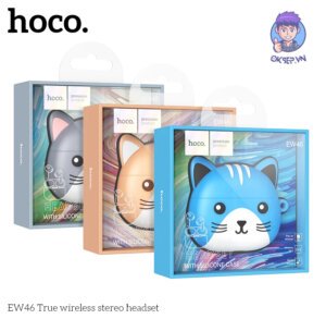 Tai Nghe Bluetooth HoCo EW-46 V5.3 Tặng Kèm Túi Đựng Hình Thú Siêu Hot Chính Hãng