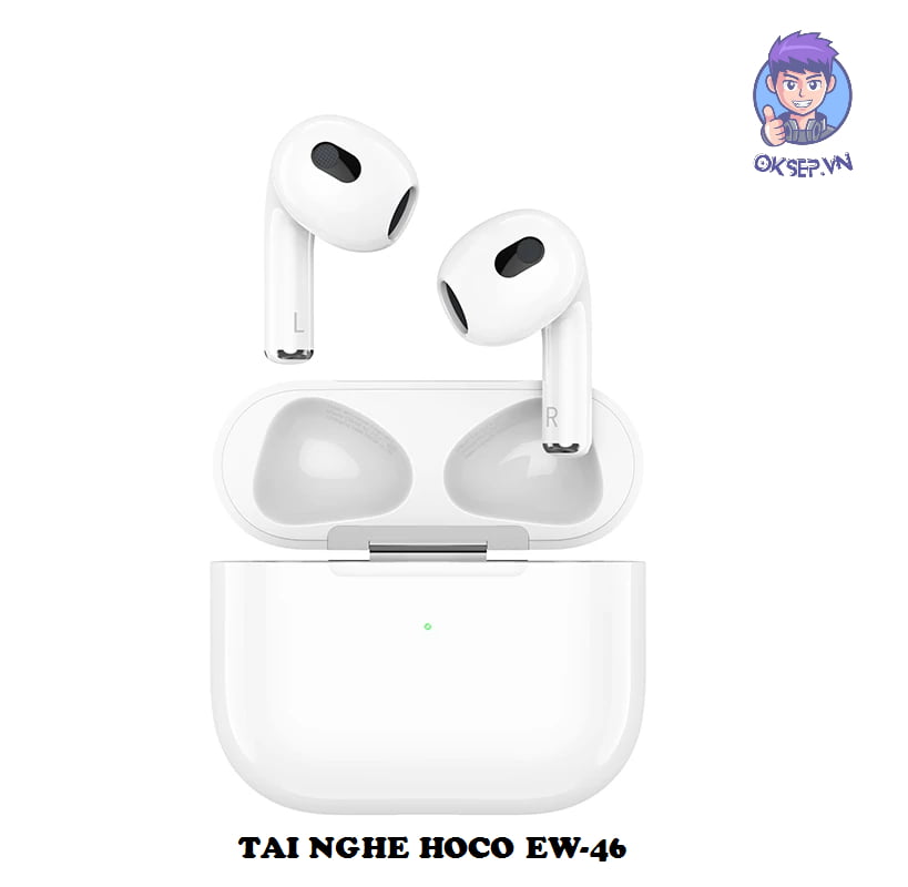 Tai Nghe Bluetooth HoCo EW-46 V5.3 Tặng Kèm Túi Đựng Hình Thú Siêu Hot Chính Hãng 