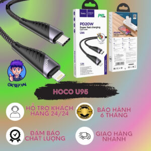 Cáp Sạc Nhanh HoCo U95 Type-C to IPhone