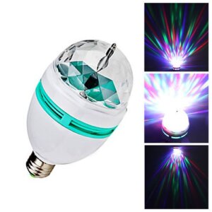 Bong Den Led Vu Truong Xoay 7 Mau Den Led Dui Tron Den San Khau MiNi E27 Nguon 220V Vu Truong Xoay 7 Mau Dui Tron 1 1