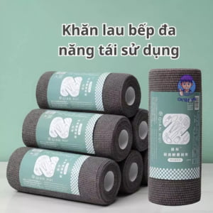 Cuộn 25 Khăn Than Tre Lau Đa Năng