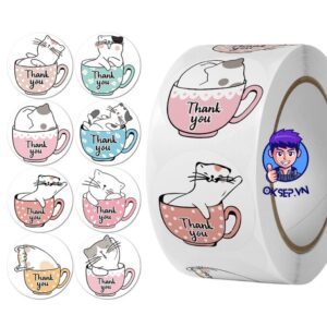 Cuon 500 Stcker Hinh Dan Hoat Hinh Ngo Nghinh Mau Vuong – Tem Dan Sticker Thank You Mau Tron Goi Hang Phu Kien Qua Tang 3 e1711421975601