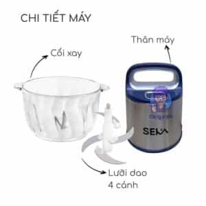 Máy Xay Thịt SEKA SK2288 Dung Tích 2 Lít, Công Suất 500W Chính Hãng (1)