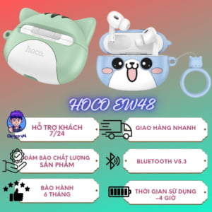 Tai Nghe Bluetooth Không Dây HoCo EW46 V5.3 - Tai Nghe Không Dây Bluetooth EW48 V5.3 - Tai Nghe Không Dây HoCo Androi (2)