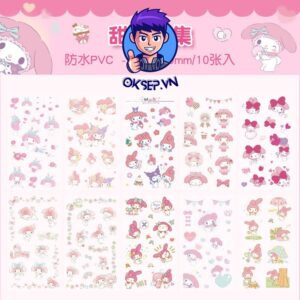 Set 10 Tam Sticker Hinh Hoat Hinh ND109 Sieu Dang Yeu Giao Du Mau 7