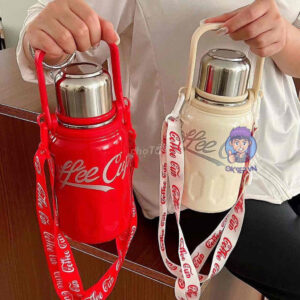 Binh Giu Nhiet Inox Coca Cola 1200ml Co Quai Xach Day Deo Thiet Ke Tre Trung Hien Dai tai OKSEP 3