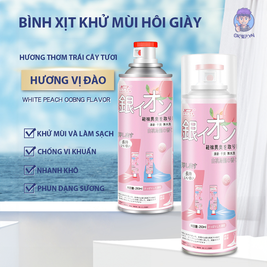 Chai Xịt Khử Mùi Giày Dép, Xịt Khử Mùi Hôi Chân