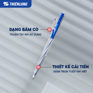 Combo 20 But Bi Thien Long TL 027 ngoi 05mm But Bi Viet 4 Mau Muc XanhDoDenTim OKSEP 4