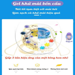 Gel Thom Khu Trung Mui Bon Cau Dang Thach Hinh Bong Hoa Mui Thom Nha Ve Sinh OKSEP 9