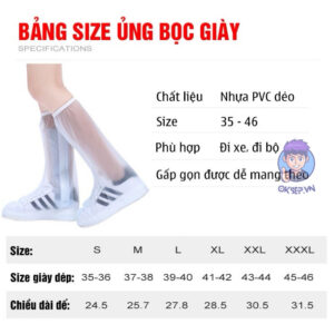 Ung Di Mua Silicon Co Cao GIAY DI MUA Boc Giay Di Mua Sieu Pham Loi Nuoc Thoi Trang Co Cao Voi Chat Lieu Nhua 7